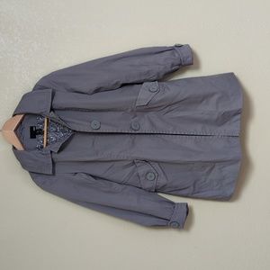 H & M Women's Mid Length Grey Trench Coat